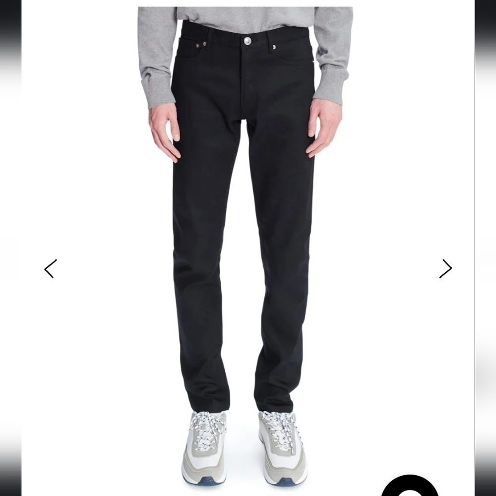 Revolve ​A.P.C. Petit Standard Black Slim Straight Jeans Size 30 Unisex